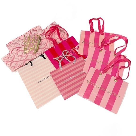 Victoria’s Secret Paper Shopping Bags Set of 6 - Picture 1 of 16